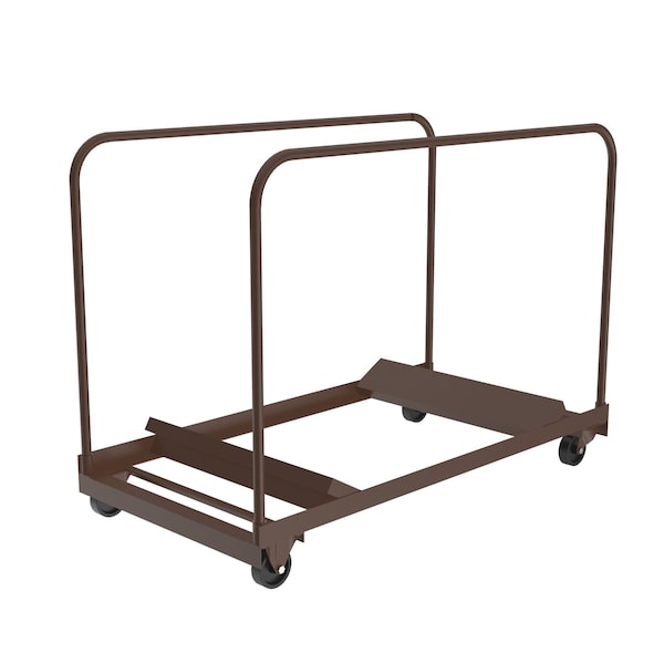 Correll Rectangle Table Truck for Round or Recatangle Folding Tables, 48" L, 28" W, Walnut - T4896U-01