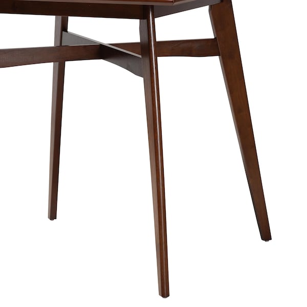 Baxton Studio Leena Mid-Century Modern Walnut Brown Finished Wood Counter Height Pub Table - 234-13285-ZORO