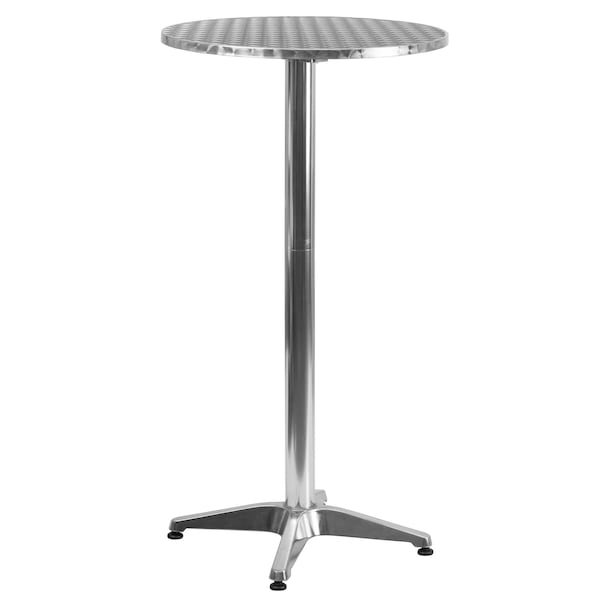 Flash Furniture 23.25 L, 23.25 W, 45 H, Aluminum, Plastic, Stainless Steel Top - 4-TLH-059A-GG