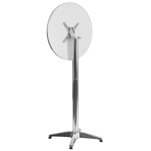 Flash Furniture 23.25 L, 23.25 W, 45 H, Aluminum, Plastic, Stainless Steel Top - 4-TLH-059A-GG