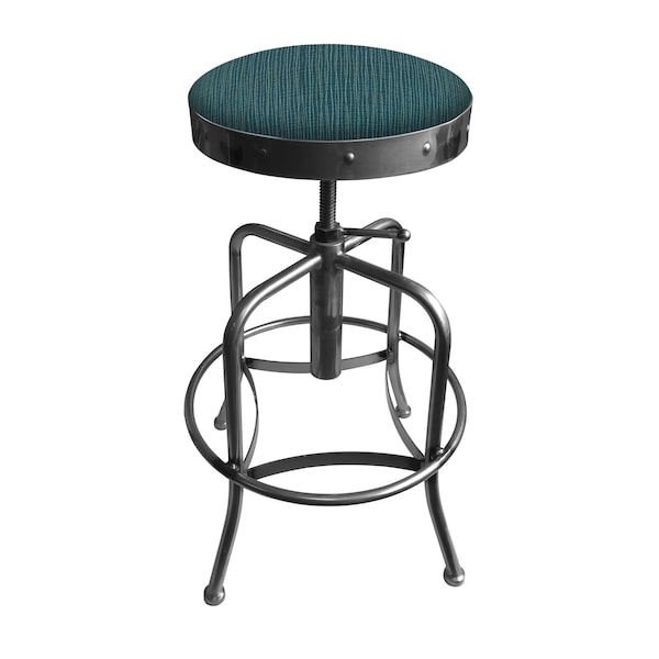 Holland Bar Stool Co Adjustable Stool, Clear Coat Finish, Graph Tidal Seat - 910CL022