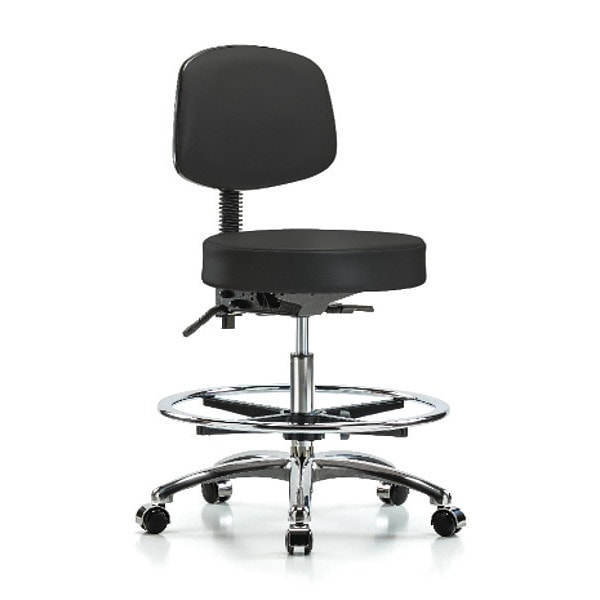 Blue Ridge Ergonomics Ben Stool, Vin Med, Bk, CF, Cast, BLK - BR-VMBST-CR-T1-CF-CC-8540
