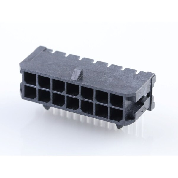 Molex Rectangular Power Connector, 14 Contact(S), Male, Solder Terminal, Receptacle - 430451400