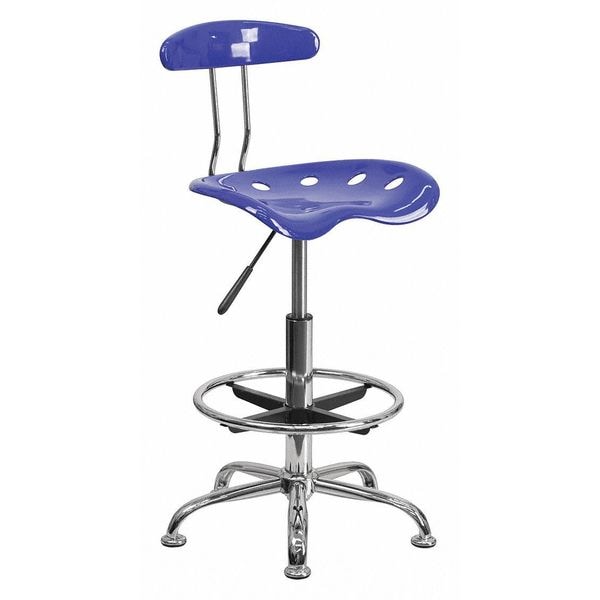 Flash Furniture Tractor Seat w/Chrome Frame, Nauticl Bl - LF-215-NAUTICALBLUE-GG
