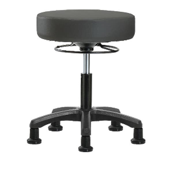 Blue Ridge Ergonomics Desk Mini-Stools, Vinyl, Glides, Gry - BR-VDHMS-RG-RG-8605