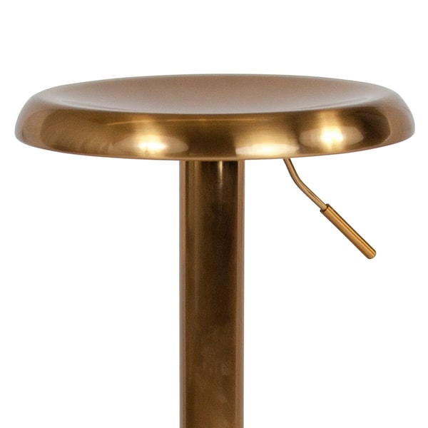 Flash Furniture Chair, Madrid, Adjstbl, Retro, Barstool, Gold - CH-181220-GD-GG