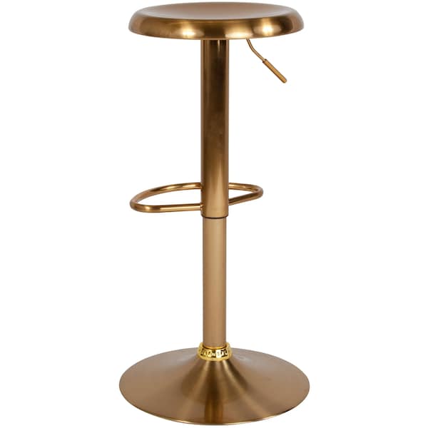 Flash Furniture Chair, Madrid, Adjstbl, Retro, Barstool, Gold - CH-181220-GD-GG