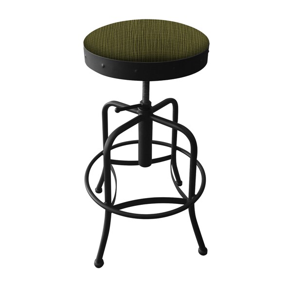 Holland Bar Stool Co Adjustable Stool, Black Wrinkle, Graph Parrot Seat - 910BW015