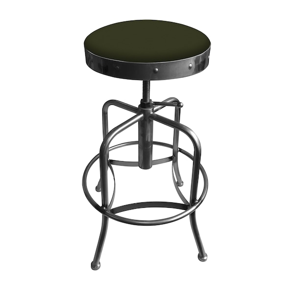 Holland Bar Stool Co Adjustable Stool, Clear Coat Finish, Canter Pine Seat - 910CL010