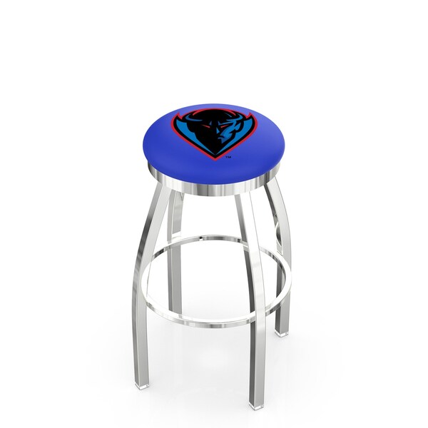 Holland Bar Stool Co 25" Chrome DePaul Swivel Bar Stool, Accent Ring - L8C2C25DEPAUL