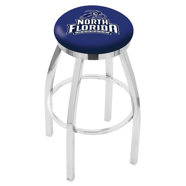 Holland Bar Stool Co 30" Chrome North Florida Swivel Bar Stool, Accent Ring - L8C2C30NORFLA