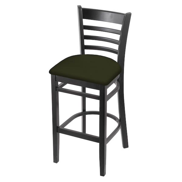 Holland Bar Stool Co 30" Bar Stool, Black Finish, Canter Pine Seat - 314030BLK010