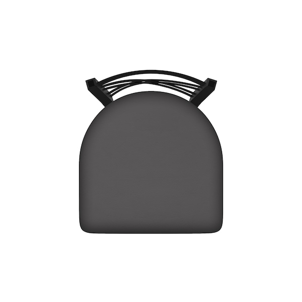 Holland Bar Stool Co 30" Swivel Bar Stool, Black Wrinkle, Canter Storm Seat - 82030BW004