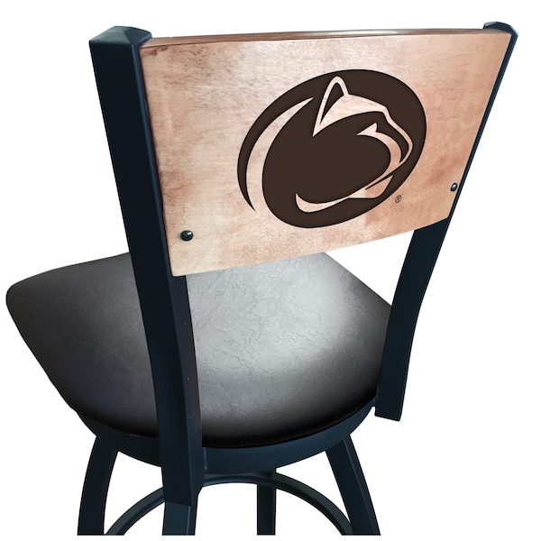 Holland Bar Stool Co Penn State Bar Stool - L03836BWMEDMPLAPENNSTBLKVINYL