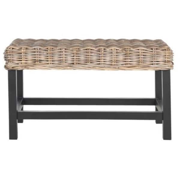 Safavieh Omari 2 Seater Stool- Grey - 17.6 x 15.7 x 31.5 in. - SEA7014A