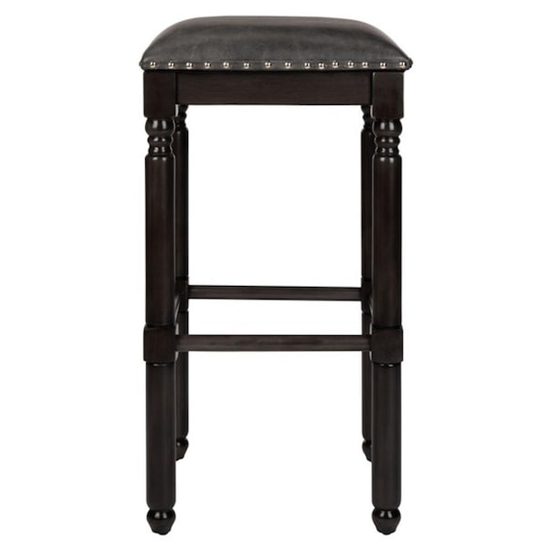 Safavieh Preston Bar Stool Grey & Grey Walnut - Set of 2 - BST6400A-SET2