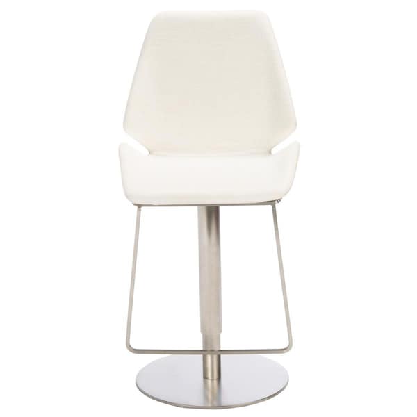 Safavieh Pierro Gas Lift Bar Stools, White & Gold - BST3005C