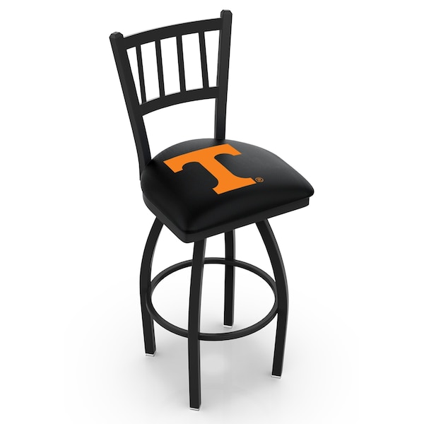 Holland Bar Stool Co 30" Blk Wrinkle Tennessee Swivel Bar Stool, Jailhouse Back - L01830TENNES