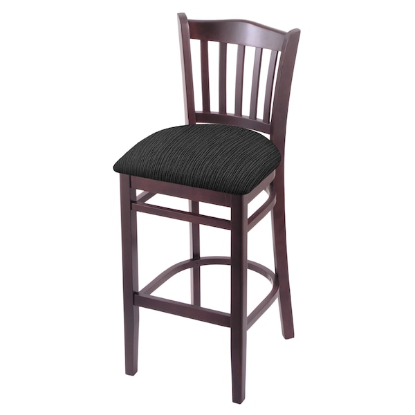 Holland Bar Stool Co 30" Bar Stool, Dark Cherry Finish, Graph Coal Seat - 312030DC018