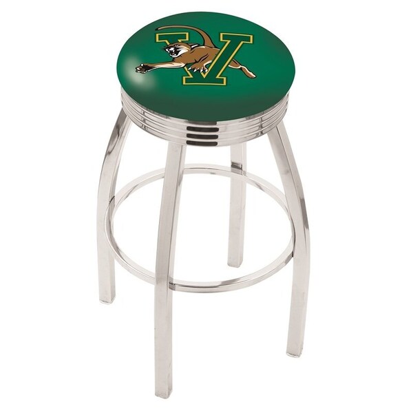 Holland Bar Stool Co 30" Chrome Vermont Swivel Bar Stool, Accent Ring - L8C3C30VERMNT