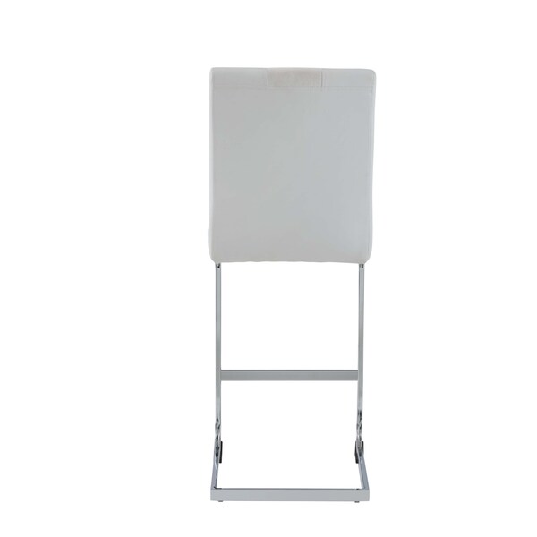 Global Furniture Usa Contemporary Fabric, PU D915 4 White Bar Stools - 2970