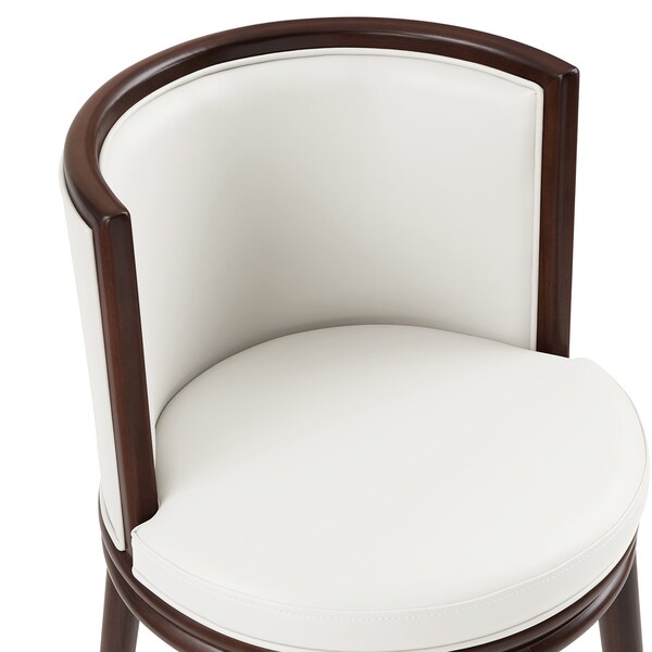 Manhattan Comfort Evalyn Barstool in White - Set of 2 - 2-BS024-WH
