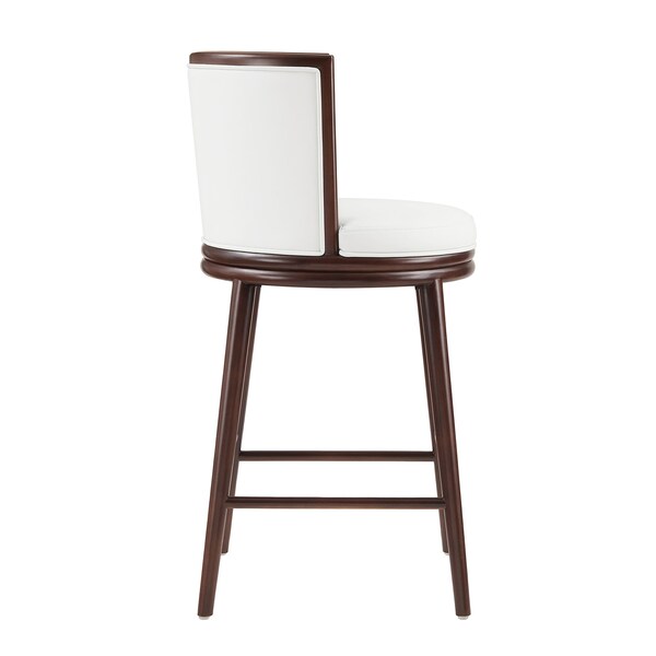 Manhattan Comfort Evalyn Barstool in White - Set of 2 - 2-BS024-WH