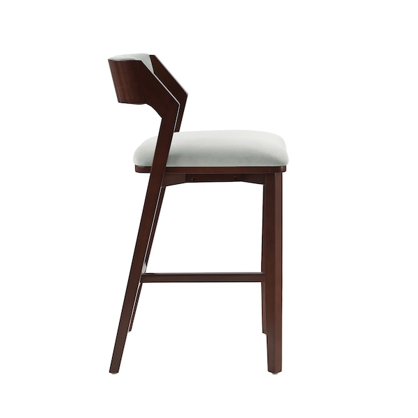 Manhattan Comfort Patricia Barstool in White Glacier - Set of 2 - 2-BS026-WH
