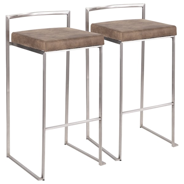 Lumisource Fuji Stacker Barstool - Set of 2 PR - B30-FUJI FBN2