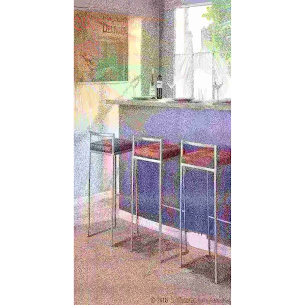 Lumisource Fuji Stacker Barstool - Set of 2 PR - B30-FUJI FBN2