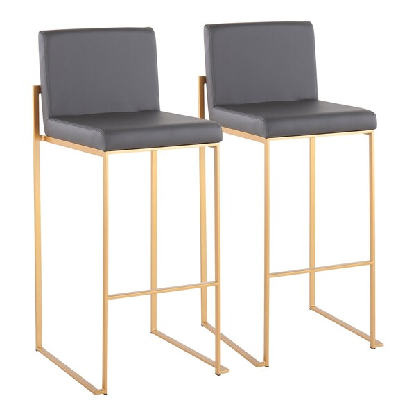 Lumisource Fuji High Back Barstool - Set of 2 PR - B30-FUJIHB AUGY2