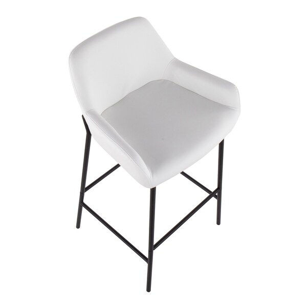 Lumisource Daniella Fixed-Height Bar Stool - Set of 2 PR - B30-DNLA2 BKPUW2