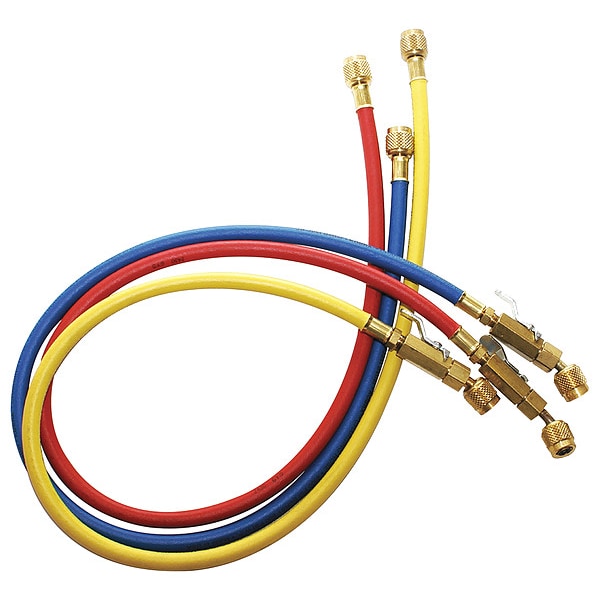 Jb Industries Hose Set, 5 ft L, Blue/Red/Yellow, 800 psi - CCLBV-60