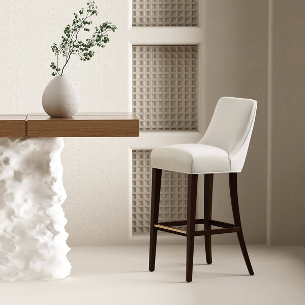 Manhattan Comfort Beever Barstool in Cream - BS027-CR
