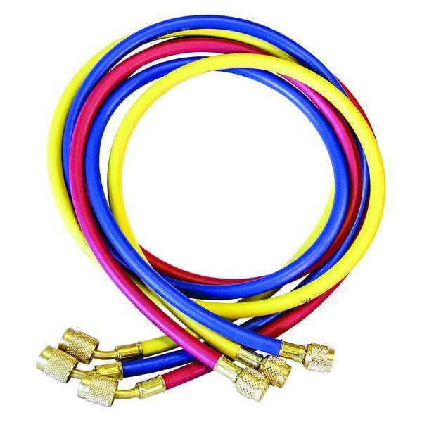 Jb Industries Manifold Hose Set, 60 In, Red, Yellow, Blue - CCLS-72