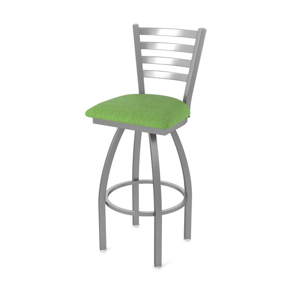 Holland Bar Stool Co 410 Jackie Stainless Steel 36in Swivel Bar Stool with Graph Parrot Seat - 41036SS015