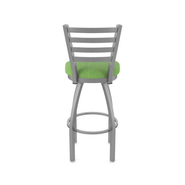 Holland Bar Stool Co 410 Jackie Stainless Steel 36in Swivel Bar Stool with Graph Parrot Seat - 41036SS015