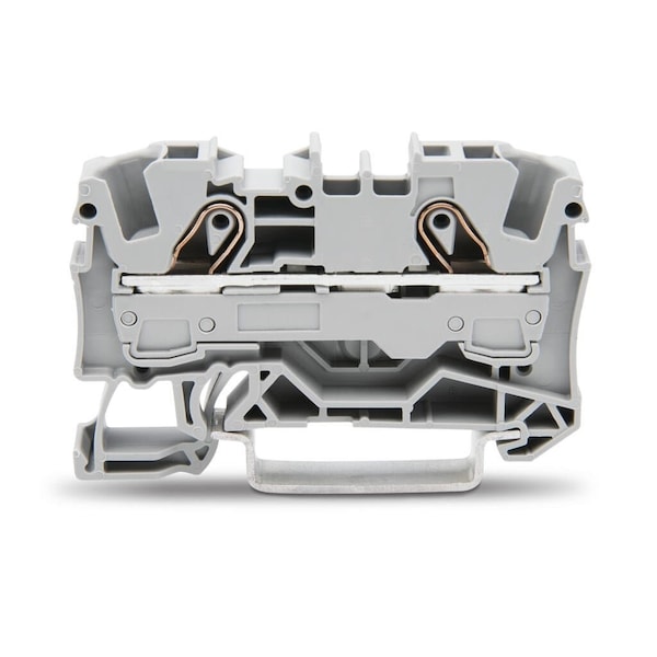 Wago 2-COND THRU TERMINAL BLOCKS, 20-8 AWG GREY,  - 2006-1201