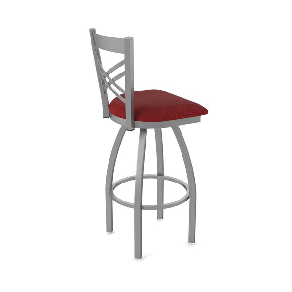 Holland Bar Stool Co 820 Catalina Stainless Steel 36in Swivel Bar Stool with Graph Ruby Seat - 82036SS016
