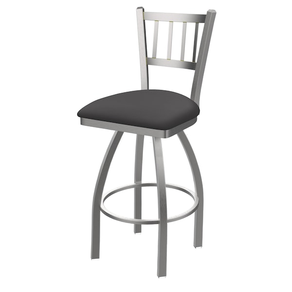 Holland Bar Stool Co 810 Contessa Stainless Steel 36in Swivel Bar Stool with Canter Storm Seat - 81036SS004