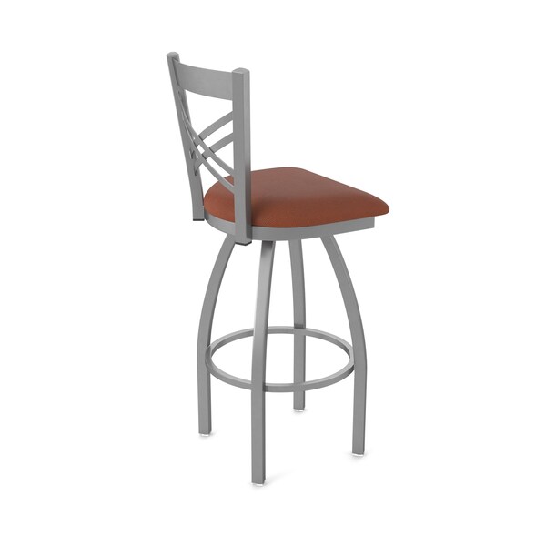 Holland Bar Stool Co 820 Catalina Stainless Steel 36in Swivel Bar Stool with Rein Adobe Seat - 82036SS023