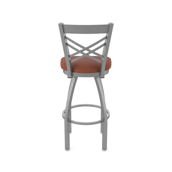 Holland Bar Stool Co 820 Catalina Stainless Steel 36in Swivel Bar Stool with Rein Adobe Seat - 82036SS023