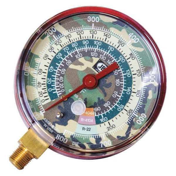 Jb Industries Gauge, 3-1/8In Dia, High Side, Camo, 800 psi - M2-925CM