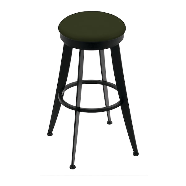 Holland Bar Stool Co Laser 30" Swivel Bar Stool, Black Wrinkle, Canter Pine Seat - 90030BW010