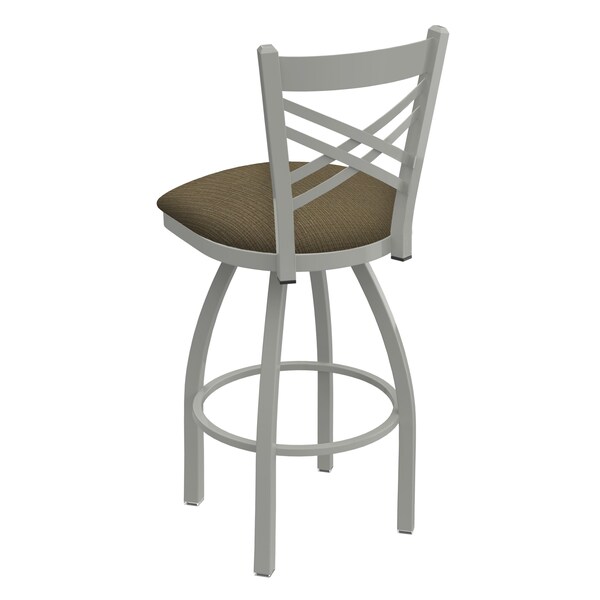 Holland Bar Stool Co 30" Swivel Bar Stool, Nickel Finish, Graph Cork Seat - 82030AN017