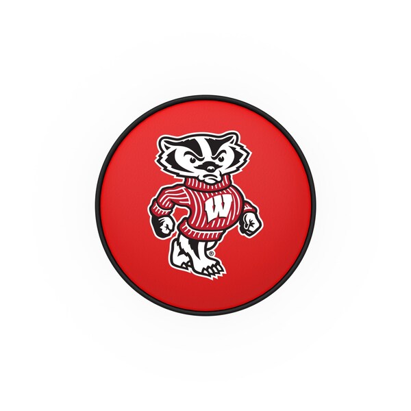 Holland Bar Stool Co 25" Wisconsin "Badger" Cushion Seat, 2-Ring Chrome Swivel Bar Stool - L7C125WI-BDG