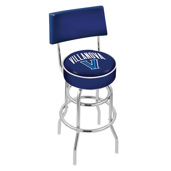 Holland Bar Stool Co 30" Chrome 2-Ring Villanova Swivel Bar Stool, Back - L7C430VILNVA