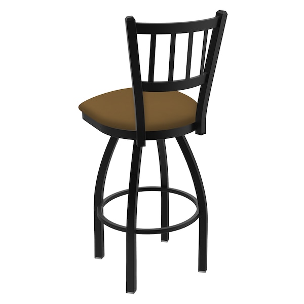 Holland Bar Stool Co 30" Swivel Bar Stool, Black Wrinkle, Canter Saddle Seat - 81030BW012