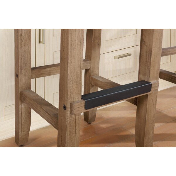 Alaterre Furniture Newport 26"H Wood Counter Height Stool with Rush Seat - ANNP2171