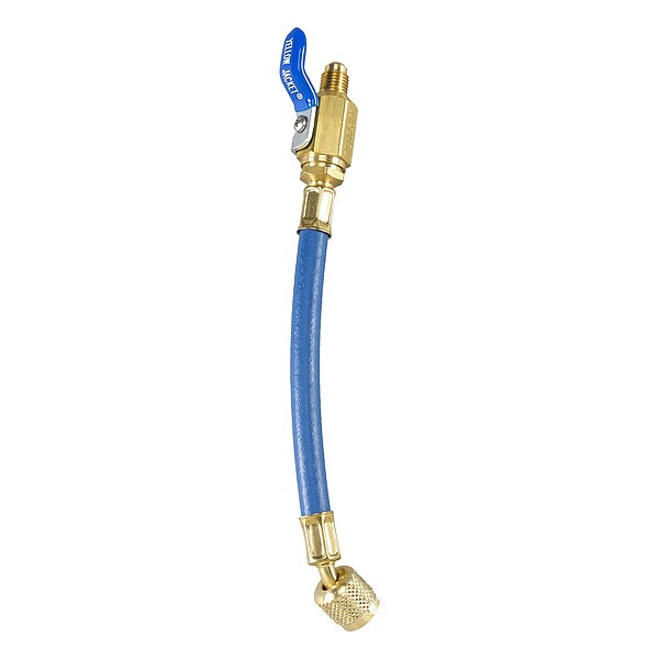 Yellow Jacket Hose, 9 in L, Blue, 800 psi, 8 in Bend - 29211